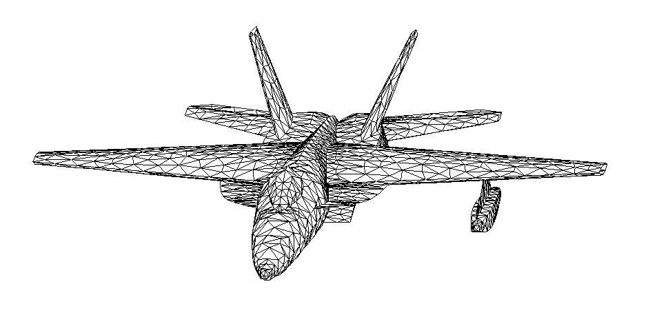 RCS model of F-18